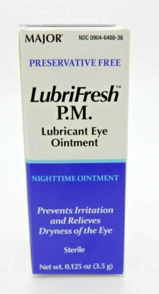 Major Lubrifresh Pm Lubricant Eye Ointment Sterile Preservative Free, 1
