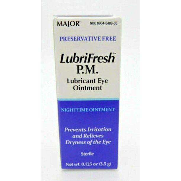 Major Lubrifresh Pm Lubricant Eye Ointment Sterile Preservative Free, 1
