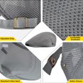 thumbnail image 4 of Men's Mesh Flat Cap Breathable Summer Newsboy Hat Beret Ivy Cap Irish Cabbie Gatsby Driving Hunting Hats, 4 of 7