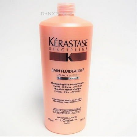 KERASTASE DISCIPLINE BAIN FLUIDEALISTE WASH SULFATE FREE 1000 ml / 34 oz
