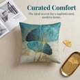 thumbnail image 4 of REGALWOVEN Ginkgo Leaf Pattern Throw Pillow Covers Set of 2 Boho Style Decorative Couch Bed for Living Room Flower-2 18" x 18", 4 of 7