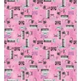 thumbnail image 3 of Ambesonne Pink Duvet Cover Sets, Music Theme Vintage Retro, 2-Queen, Pink, 3 of 7