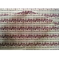 thumbnail image 4 of oneOone Cotton Silk Burgundy Fabric Stripe & Leaves Artistic Diy Clothing Quilting Fabric Print Fabric By Yard 42 Inch Wide, 4 of 4