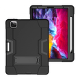 thumbnail image 2 of For iPad Pro 11 2018, Hybrid Heavy Duty Triple Layer Full Body Shockproof Rugged Case with Stand for iPad Pro 11 2018 11 Inch(Black), 2 of 5