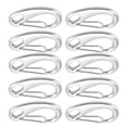 thumbnail image 1 of Heavy Duty Snap Rope Hook,10pcs 30mm Heavy Duty Spring Snap Rope Hook Marine Grade Carabiner Clips Future-Proof Design, 1 of 12