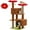 Brown, variant on PEQULTI 52'' Flower Cat Tree for Indoor Cat Cute Cat Tower with Large Perch and Dual Condos Pink