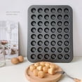 thumbnail image 3 of HomeLife 48 Cavity Cupcake Mold Non-stick Easy Release Dishwasher Safe Carbon Steel Muffin Mini Cake Baking Tray Mold Kitchen Supplies, 3 of 13