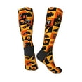 thumbnail image 5 of Lsque Halloween Banner Symbols Printed Crew Socks Men's Women's LightWeight Thin Casual Calf Socks ,Knee High Socks,Cotton Socks, 5 of 9