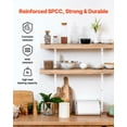 thumbnail image 6 of WBTER Shelf Pilaster, 60-inch 5 Pack, Dual Track Upright Wall Shelving System, Heavy Duty Support System Twin Slot Shelf Rails, 25 Screws, Suitable for Cabinet Closet Organization Storage, Silver, 6 of 9
