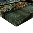thumbnail image 2 of Ambesonne New York Fitted Sheet, Brooklyn Bridge Urban Life, Queen Size, Multicolor, 2 of 3