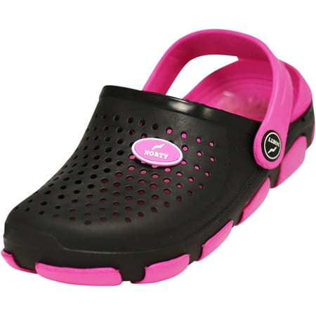 

NORTY Girls Comfort Clogs Child Female Mules Beach Sandals Black