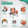 thumbnail image 4 of Sunnyfeel Camping Directors Chair, Heavy Duty,Oversized Portable Folding Chair with Side Table, Pocket for Beach, Fishing,Trip,Picnic,Lawn,Concert Outdoor Foldable Camp Chairs, 4 of 8