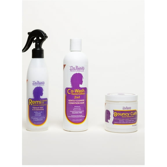 The Roots Naturelle Remi Leave in Conditioner, Co Wash and Bouncy Curl. (3 pc Kit)
