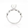 thumbnail image 4 of Cora Jewellery 2.5CT Radiant Moissanite Solitaire Engagement Ring For Women, 10K White Gold, 4 of 7