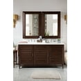 thumbnail image 4 of James Martin Furniture 620-V60D-WW-3IBK 60 in. Portland White Washed Walnut Double Bathroom Vanity with 3 cm Iconic Black Quartz Top & Sink, 4 of 7