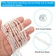 thumbnail image 4 of Uxcell 4 mm cuentas de vidrio Briolette Rondelle, pequeñas cuentas de cristal facetadas redondas, paquete de 10 transparente, 4 of 5