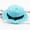 Sky Blue, variant on Ladies Solid Straw Visor Sun Hat for Beach Summer Top Baseball Cap Blue,One Size