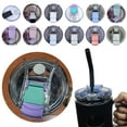 thumbnail image 2 of 40oz Tumbler Lid with Handle and Straw, Leak-Proof Acrylic Replacement Cup Cover for Stanley Seal Accessories, Dual Flip-Top & Straw Design, Reusable Water Cup Lid, 2 of 8
