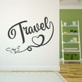 thumbnail image 3 of Home Wall Decal - Travel - Cute Travelling Design Word Travel Cute Typography with Aircraft - Proudly Hand Made Decal - Size: 30 In(W) x 24 In(H), 3 of 5