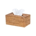 thumbnail image 2 of La Jolla Rattan Rectangular Tissue Box Cover, 2 of 11