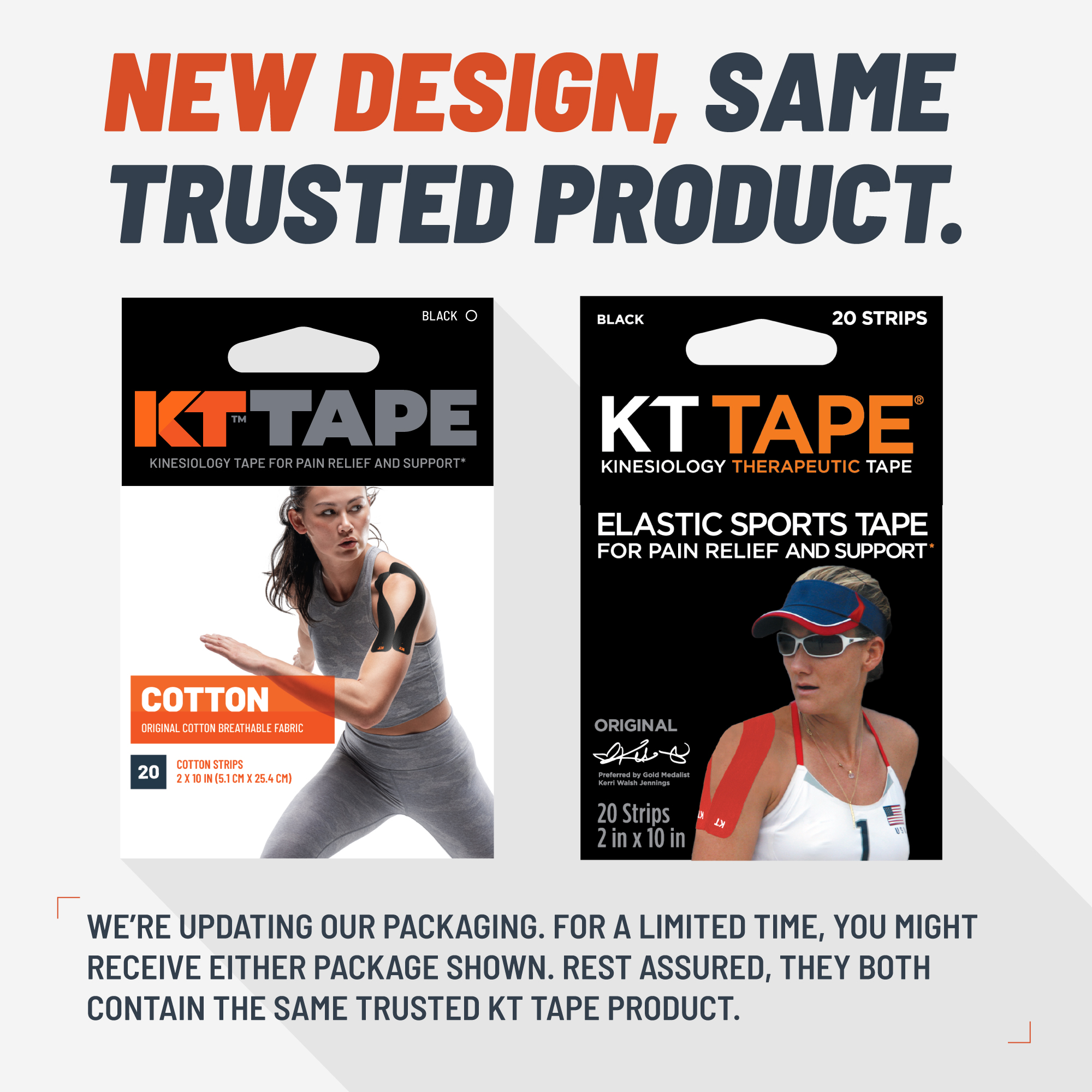 KT TAPE Original Cotton Kinesiology Tape 20 Precut Strips Black - image 3 of 9