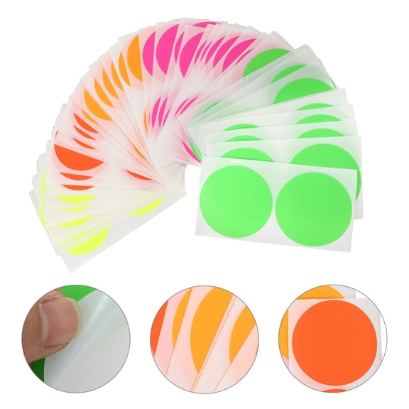 KAKOWELY 100Pcs Assorted Color Dot Stickers Self Adhesive Labels for Craft Decoration and Scrapbooking