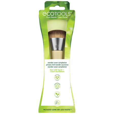 EcoTools Wonder Cover Complexion Makeup Brush, for Liquid or Cream Foundation, 1 Count