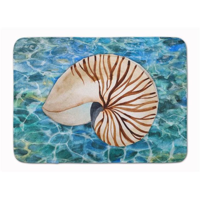 Carolines Treasures BB5368RUG Sea Shell & Water Machine Washable Memory Foam Mat