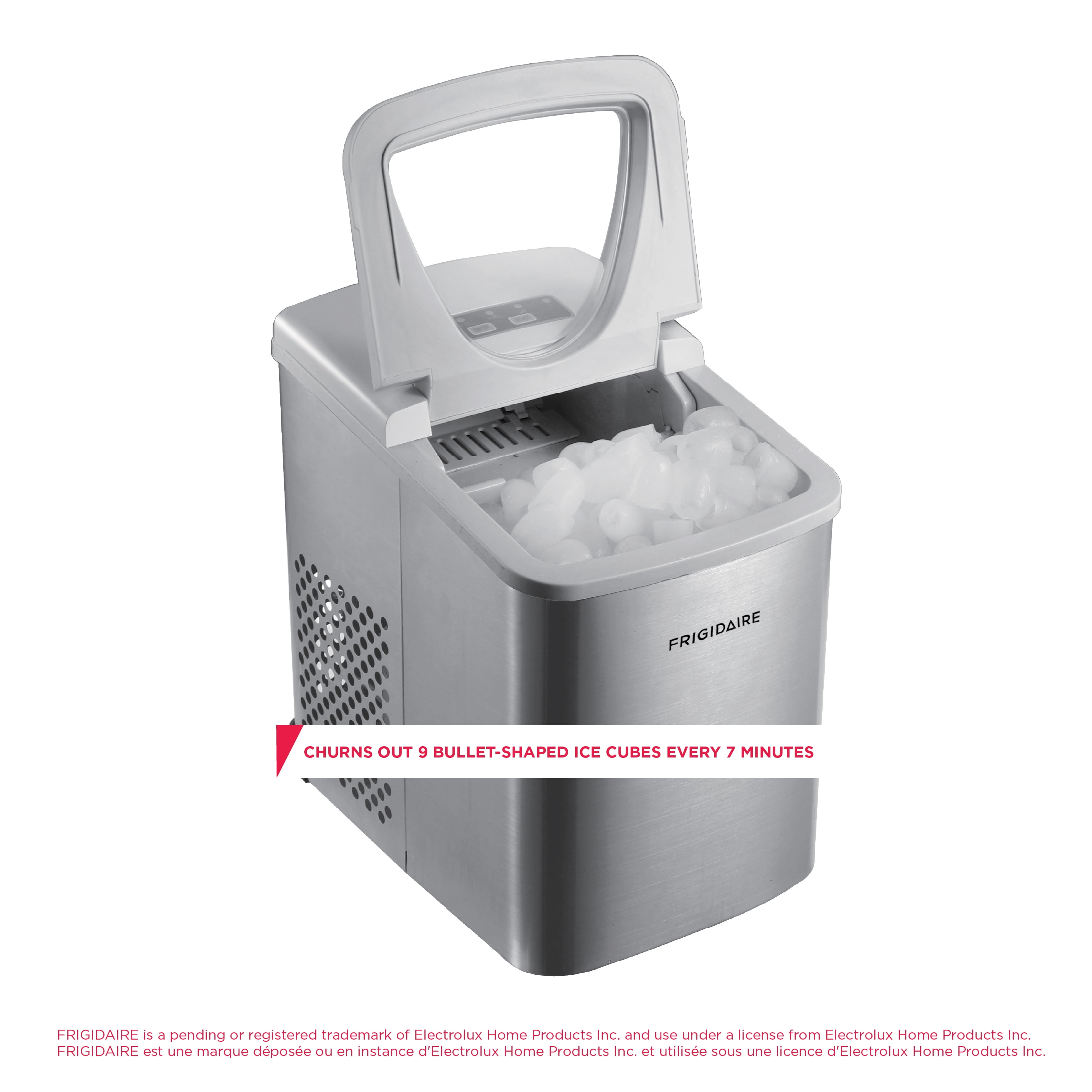 Frigidaire 26 lb. Countertop Ice Maker EFIC117-SS, Stainless Steel