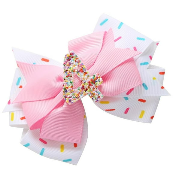Acahhotxx Birthday Headwear, Lovely Hair Bowknot for Baby Girls Hairband Hairpin Hair Accessory for Birthday Celebrations and Themed Parties