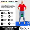 Green Cushy Air Hand Ball for Rehabilitation, Exercises and Hand