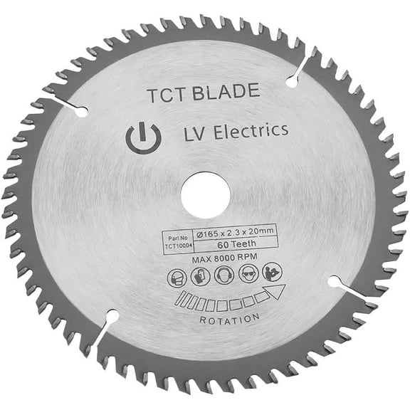 Precision Cutting Disc, Smooth Cut Carbide Tipped Circular Saw Blade for Metals and Woods