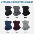 thumbnail image 7 of 2 Pack Winter Neck Warmer Thermal Wind&Dust Resistant Neck Gaiters for Men Women Light Gray, 7 of 7