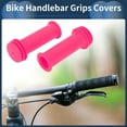 thumbnail image 2 of Unique Bargains Bike Handlebar Grips Covers 100mm Bicycle End Grips Protector Rubber Pink Non-Slip 1 Pair, 2 of 6