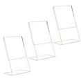 thumbnail image 3 of SENSETH 3Pcs Clear Acrylic Vertical Slant Display Stand for Office, Restaurant & Events, 3 of 7