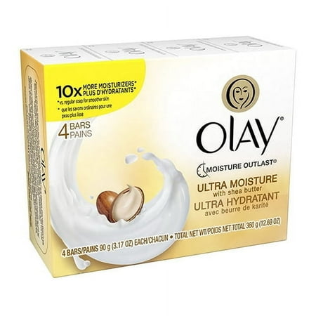 Olay Ultra Outlast Moisture Beauty Bar, 4 Soap Bars, 12.69 oz, 2 Pack