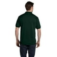 thumbnail image 3 of Hanes Cotton-Blend Men`s Jersey Polo, S, Deep Forest, 3 of 3