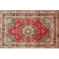 thumbnail image 1 of Ahgly Company Indoor Rectangle Traditional Fire Brick Red Medallion Area Rugs, 8' x 12', 1 of 6