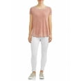 thumbnail image 3 of Como Blu T-Shirt Women's Size Faded Rose M Seamed Short Sleeve, 3 of 4