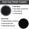thumbnail image 5 of 4pcs Car Coaster,2.75 Inch Silicone Non-Slip Crystal,Car Interior Accessories,GM(Light Pink), 5 of 5