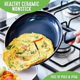 thumbnail image 2 of GreenLife Juego de 12 ollas de cocina antiadherentes de cerámica saludable con agarre suave y sartenes para freír, sin PFAS con utensilios de cocina y tapa, apto para lavavajillas, negro, 2 of 5