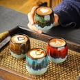 thumbnail image 6 of CoreLiving 2.7 oz Ceramic Espresso Cups, Modern Handless Porcelain Coffee Mugs for Double Shot Espresso, Cute Demitasse Cups, Microwave Dishwasher Safe, Blue, 1 Pack, 6 of 6