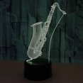 thumbnail image 2 of XYC Saxophone Night Lights for Kids, 3D LED Illusion Lamp 16 Colors Changing Nightlight with USB Powered, Touch & Remote Control Birthday Gift for Kid, 2 of 5