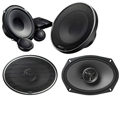 Car Stereo Speakers Kenwood KENWOOD EXCELON KFC-X694 KFCX694 6X9 2-WAY COAXIAL CAR STEREO SPEAKER 600 WATTS With Kenwood Excelon XR-1700P 6-3/4