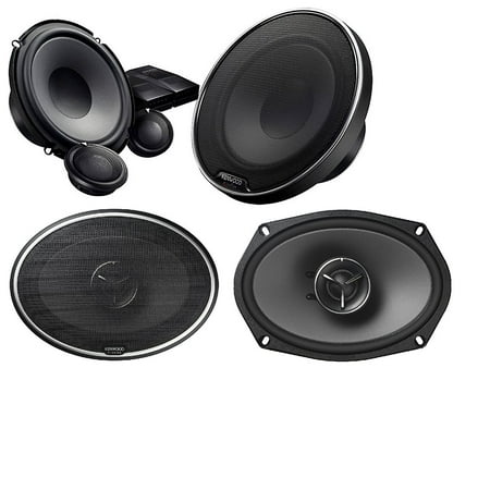 KENWOOD EXCELON KFC-X694 KFCX694 6X9 2-WAY COAXIAL CAR STEREO SPEAKER 600 WATTS With Kenwood Excelon XR-1700P 6-3/4