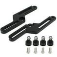 thumbnail image 3 of Windshield Mount Bracket Kit, Reducing Noise Windscreen Adjusters Increasing Stability Aluminum Alloy  For Motorcycle Black, 3 of 8