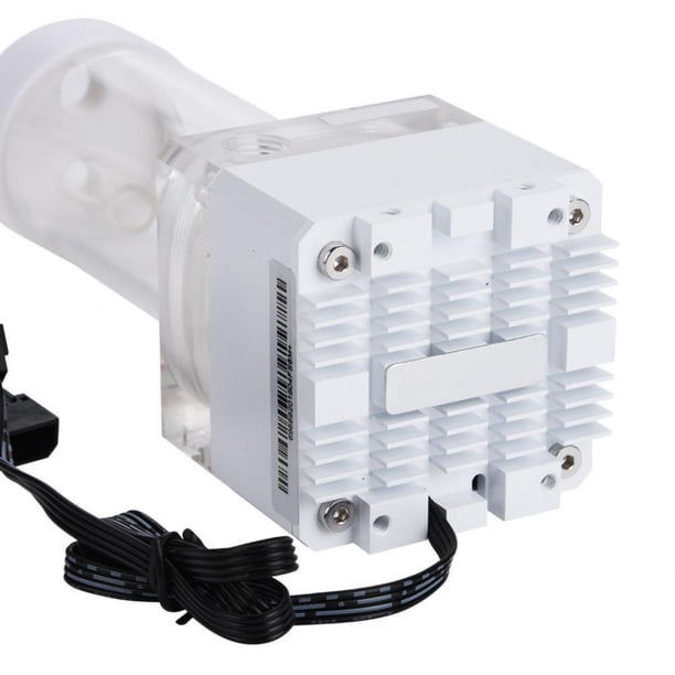 800L / H 8W 7V Tanque de la Bomba de Refrigeración por Agua con 4 Metros Cabeza de Bomba y LED Indicador de Alimentación G1 / 4 Rosca Disipación de Calor Rápida CPU (Blanco(17cm)) Unbranded DS02704-04