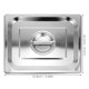 thumbnail image 5 of Tapa rectangular de acero inoxidable con asa para sartén, tapa rectangular con asa, tapa rectangular para olla, protector para sartén de buffet de hotel, 5 of 6