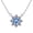 A-Blue, variant on 925 Sterling Silver Solitaire 2 Carats Four Claws Simple Pendant Necklace and Birthday Stone Pendant for Women