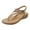 Beige, variant on KBODIU Women's Arch Support Sandals Orthotic Adjustable Flat Sandals for Women Flat Slip On Sandals Crystal Roman Open Toe Casual Sandals